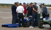 A crowd round Richard's Striker